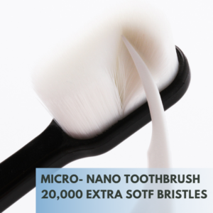 Extra Soft Micro Nano Toothbrush (White Flat Bristle)